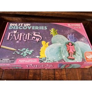 NIB Dig It Up Discoveries Fairies Excavation Kit 12 Stones Kids Activity Ages 4+